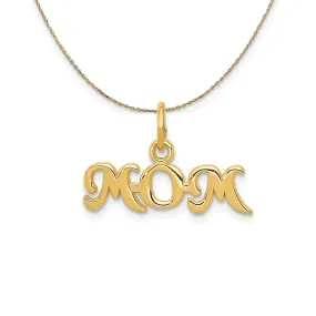 14k Yellow Gold Mom Necklace