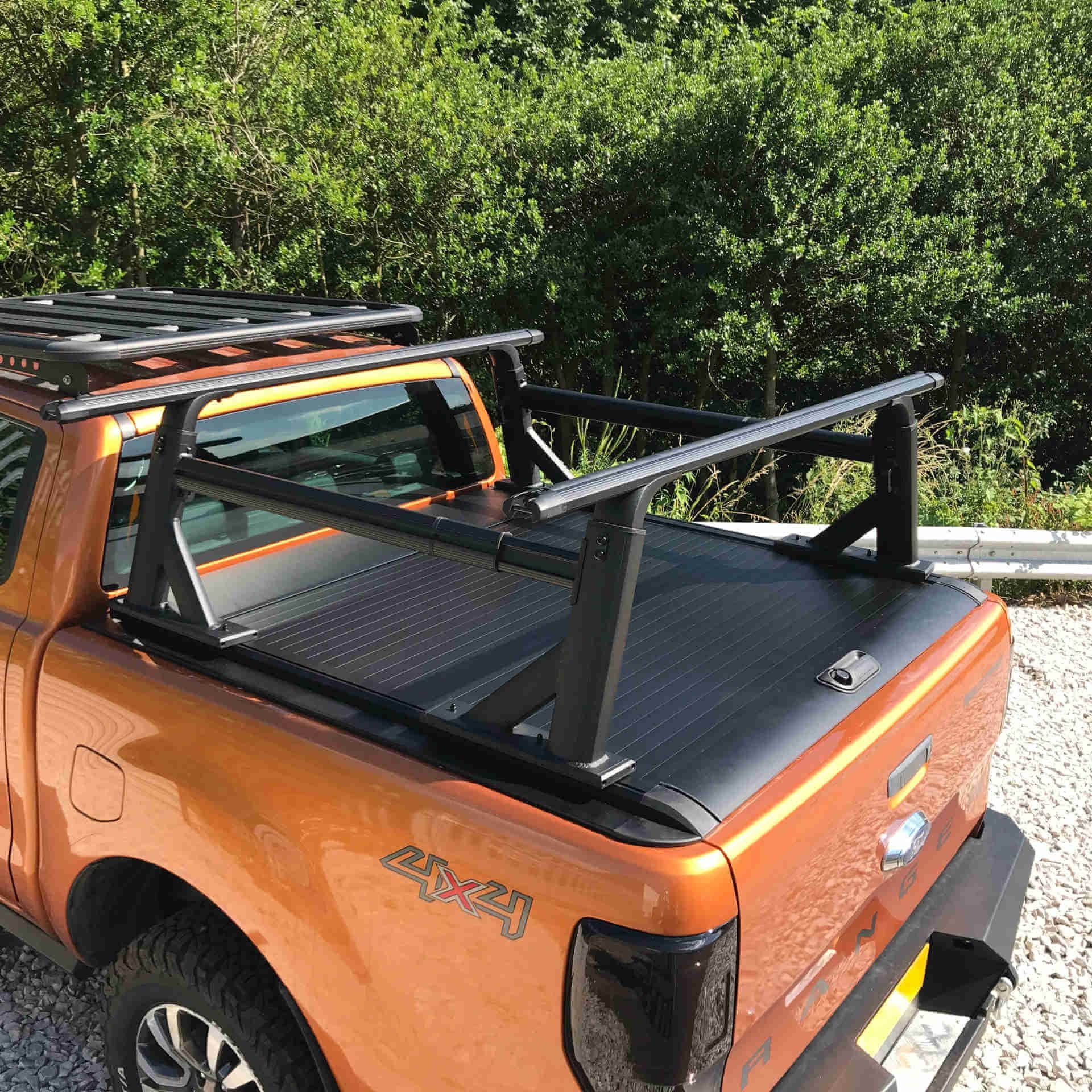 Adaptable Adjustable Cargo Rack fits with or without a Roll & Lock