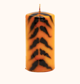 anna + nina Big Tiger Stripe Pillar Candle