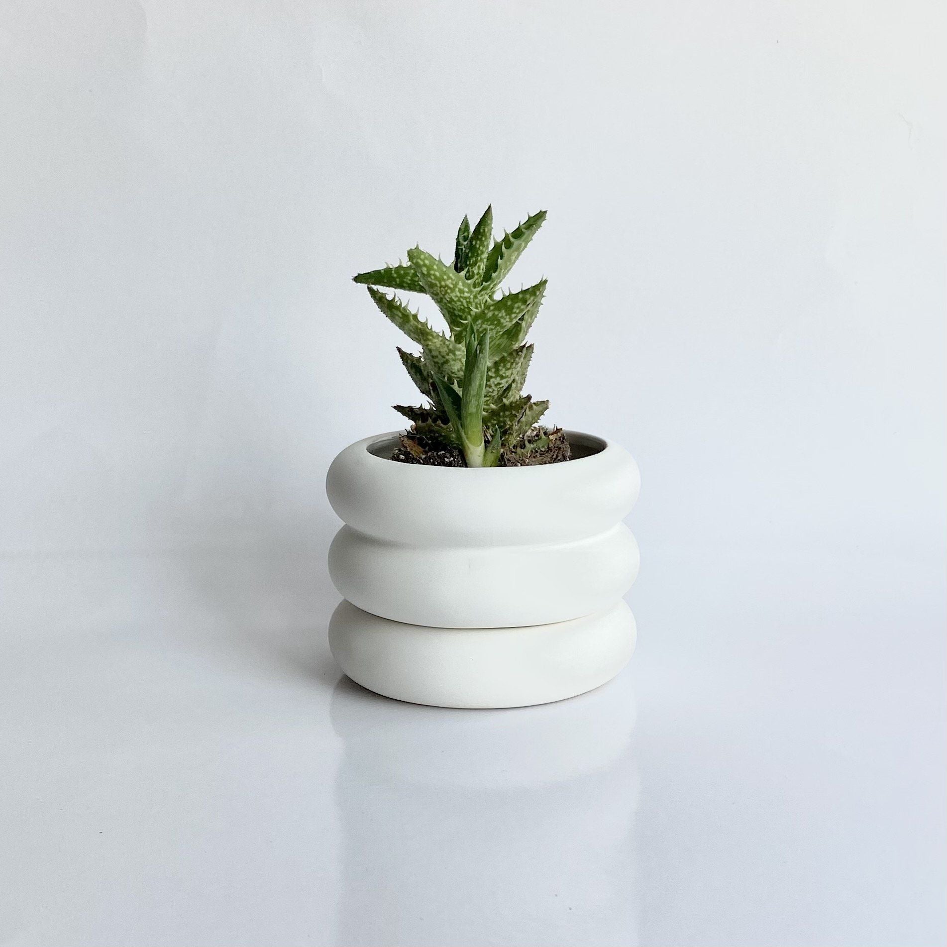 Areaware Stacking Planter - Mini White