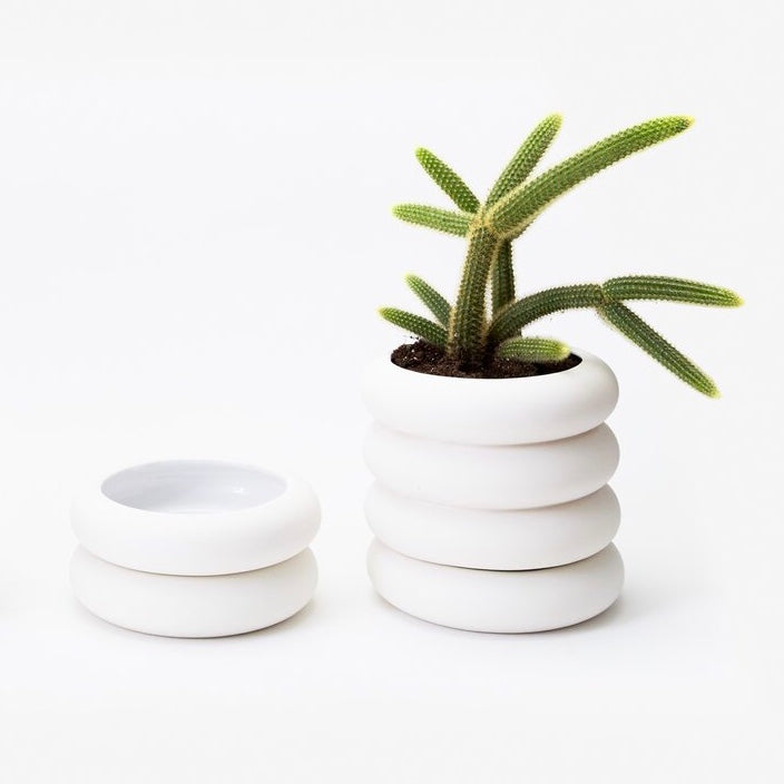 Areaware Stacking Planter - Tall White