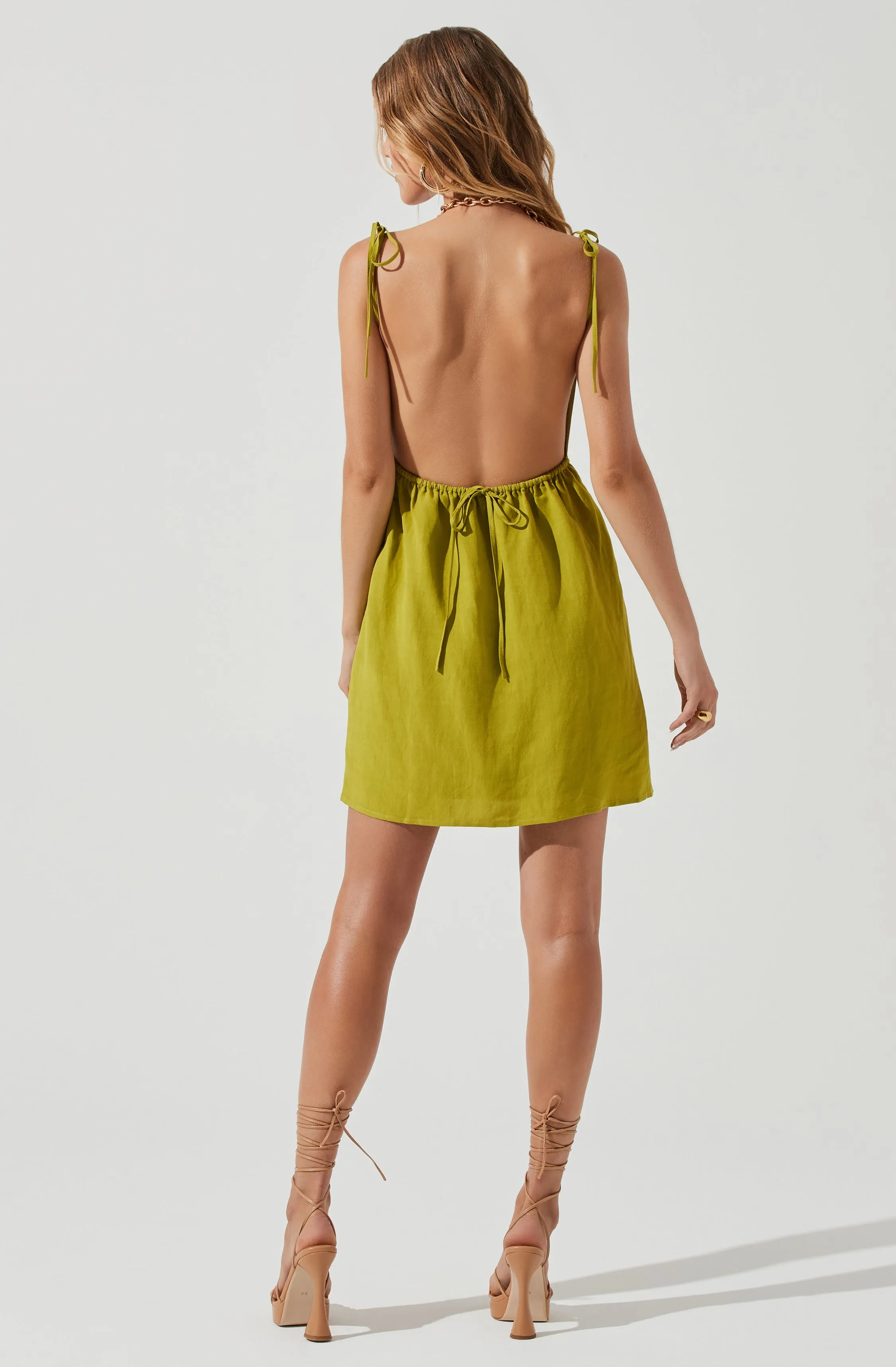 Atlantic Open Back Mini Dress