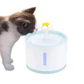 Automatic Pet Water Fountain - 2.4L Pet Water Fountain with LED Light (Electric USB) for Cats & Dogs