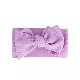 Baby Adjustable Bow Headband — Orchid