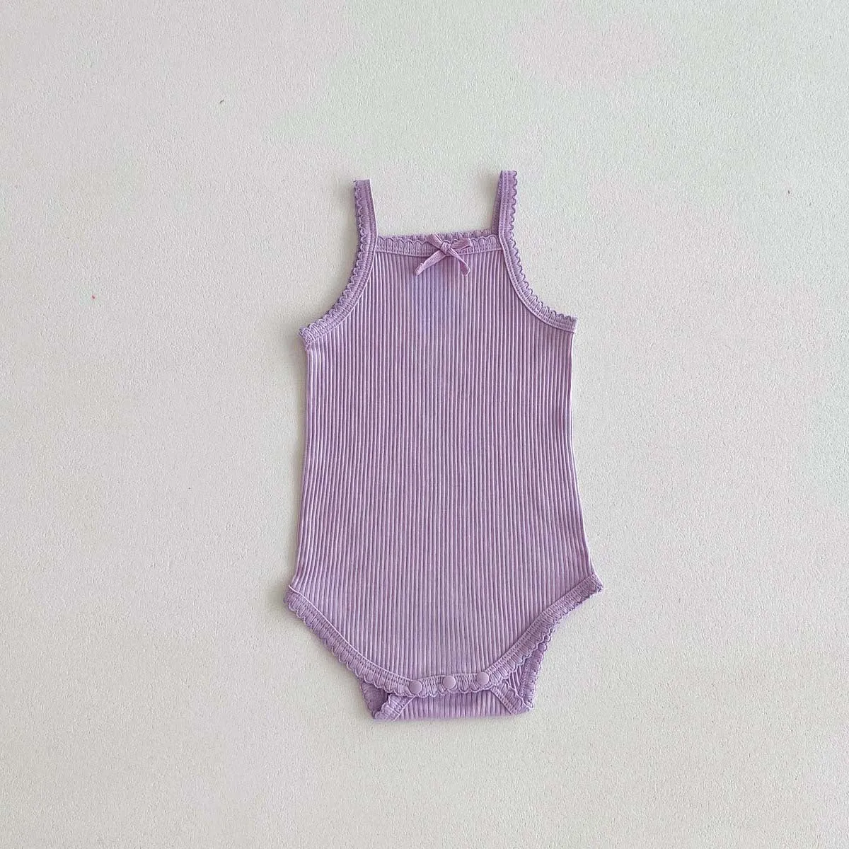 Baby Girls Solid Color Rompers Wholesale 240409280