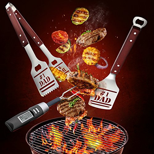 BBQ Grill Tools Set Gift for Dad - Fathers Day Grilling Gift Set ($49.99)