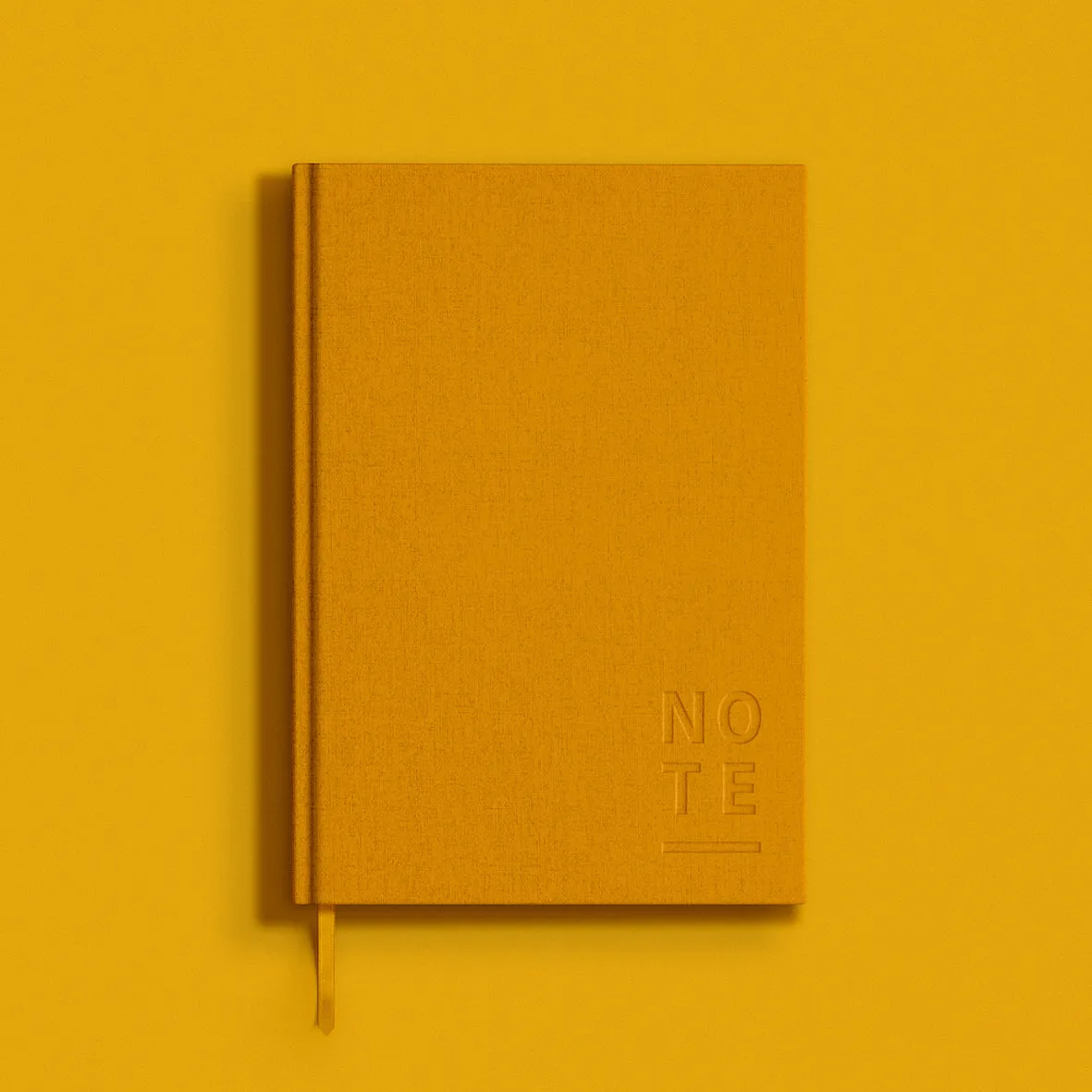 Blank Canvas Yellow A5 Lined Notebook - P18G/H