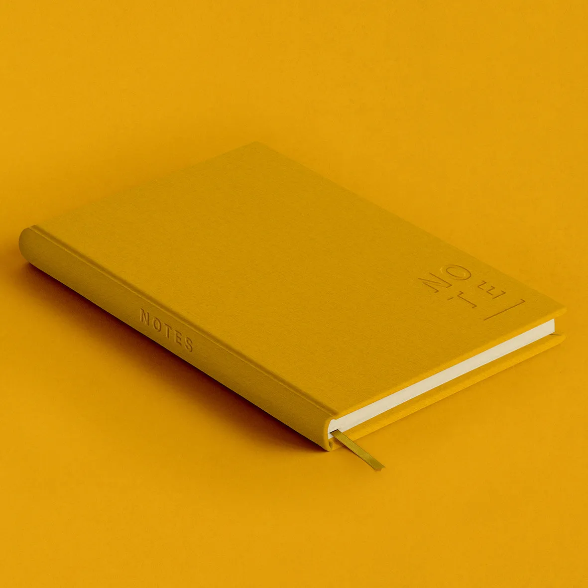 Blank Canvas Yellow A5 Lined Notebook - P18G/H