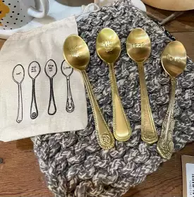 BRASS SPOON SET