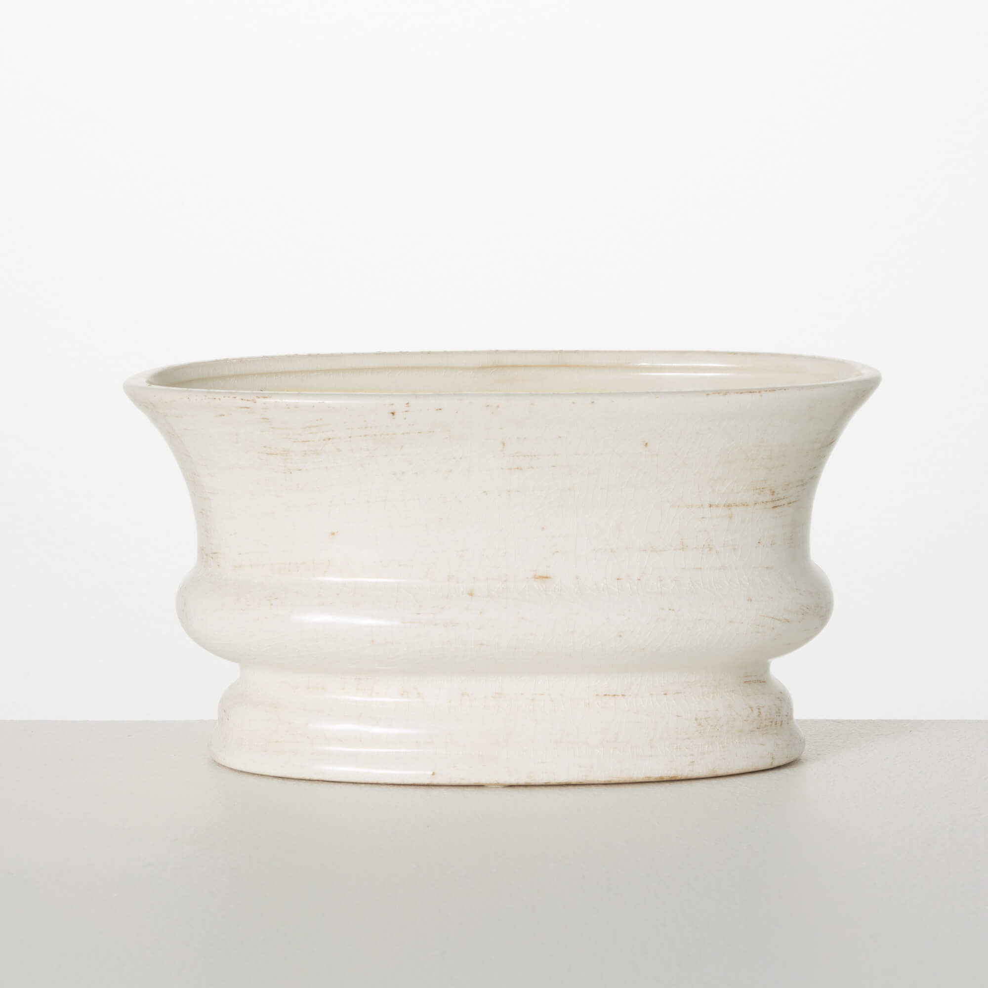 Ceramic Low Oval Planter