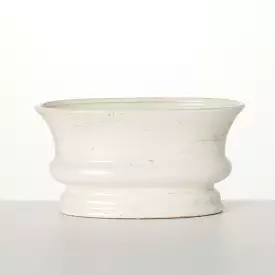 Ceramic Low Oval Planter