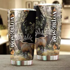 Chasse Du Wapiti, Faucheuse Chasse  L'arc, Mug Isotherme Cadeau Personnalisé Chasseur, Camouflage - CT29062019