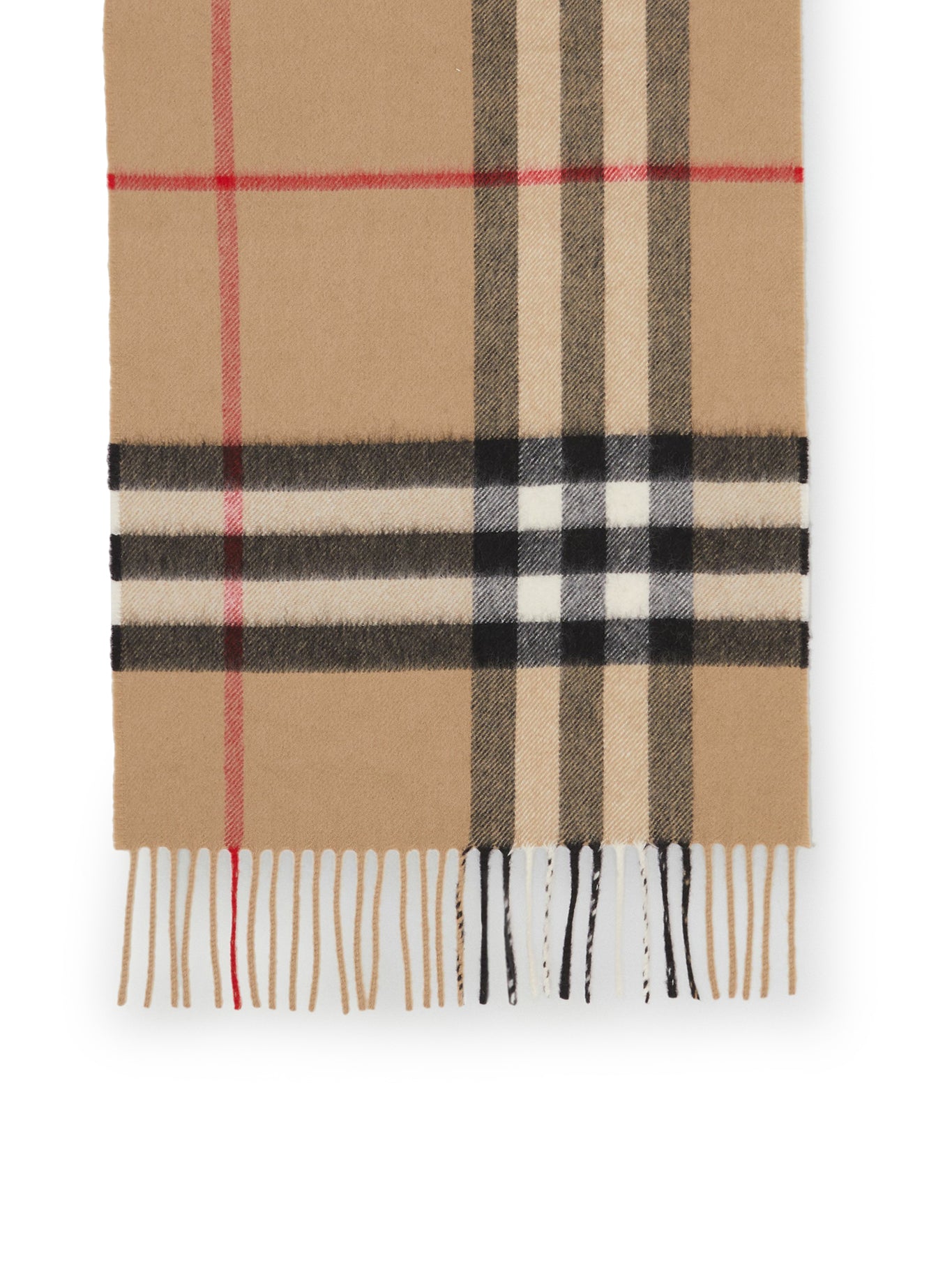 Classic check cashmere scarf