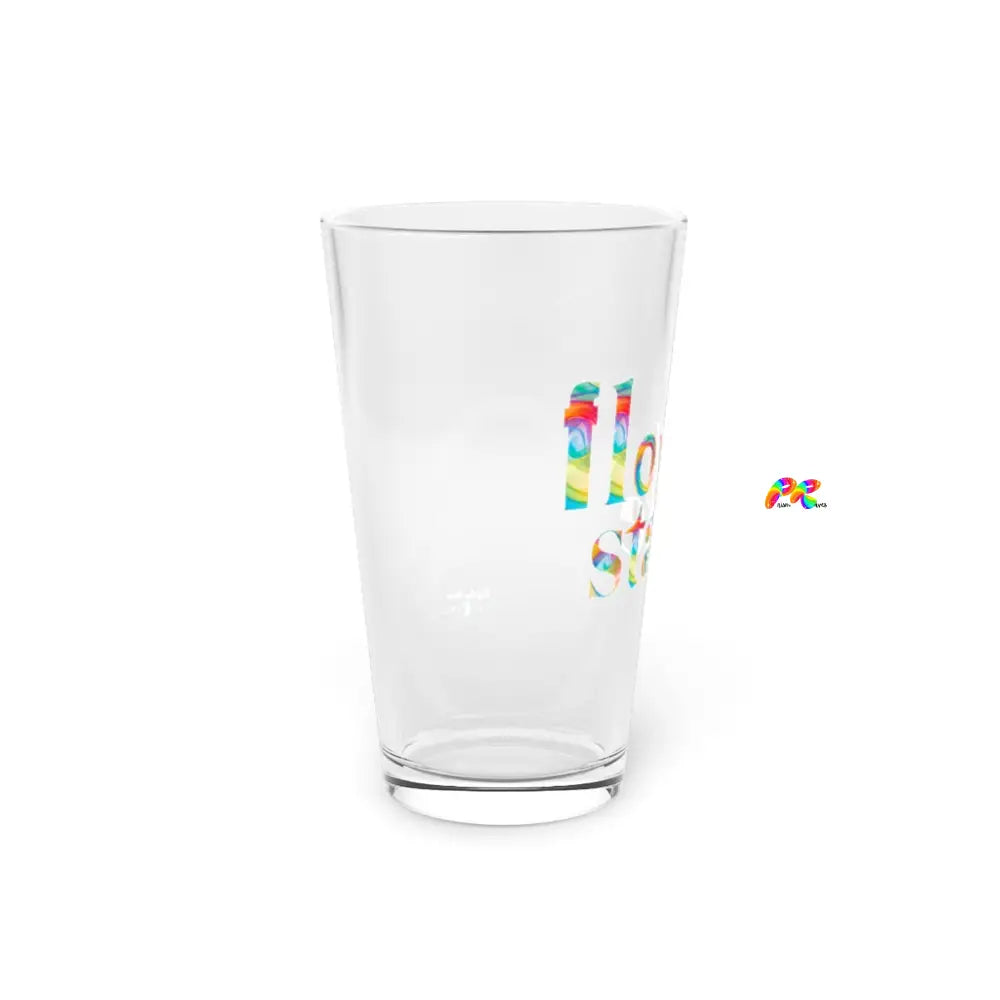 Colorful Flow State Drink Pint Glass, 16floz