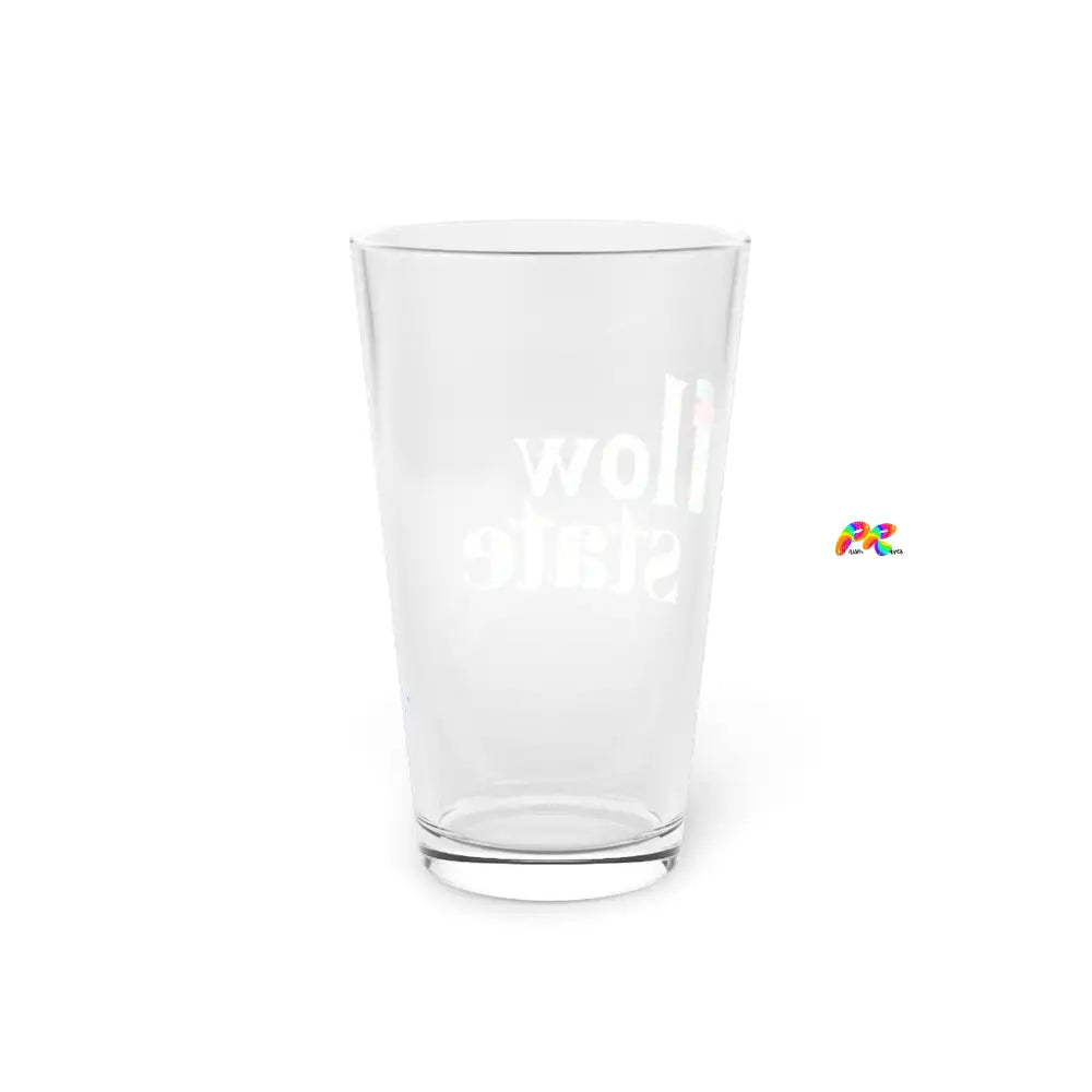 Colorful Flow State Drink Pint Glass, 16floz