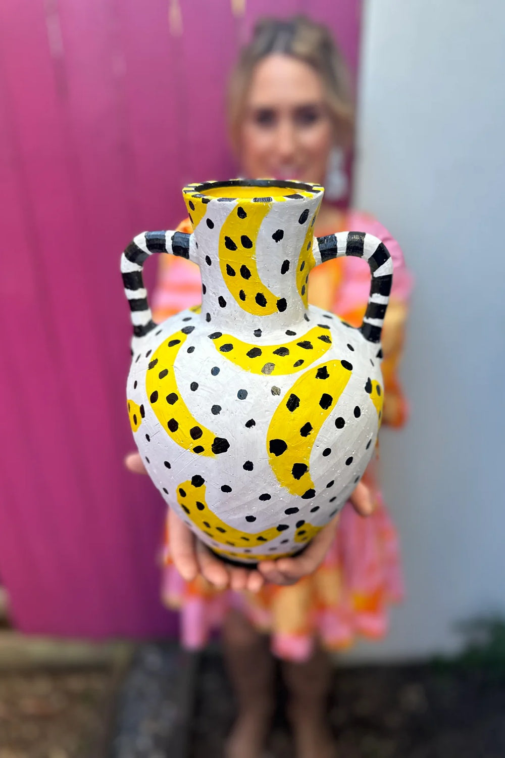 CONFETTI CO GOING BANANAS VASE