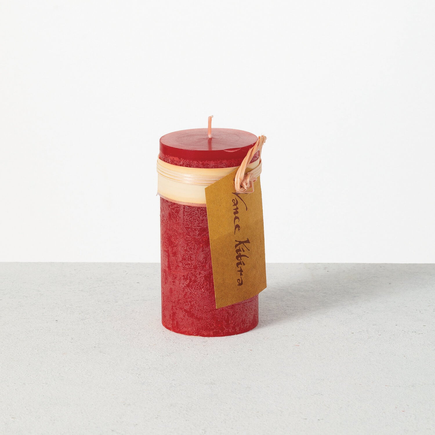 Cranberry Timber Pillar Candle