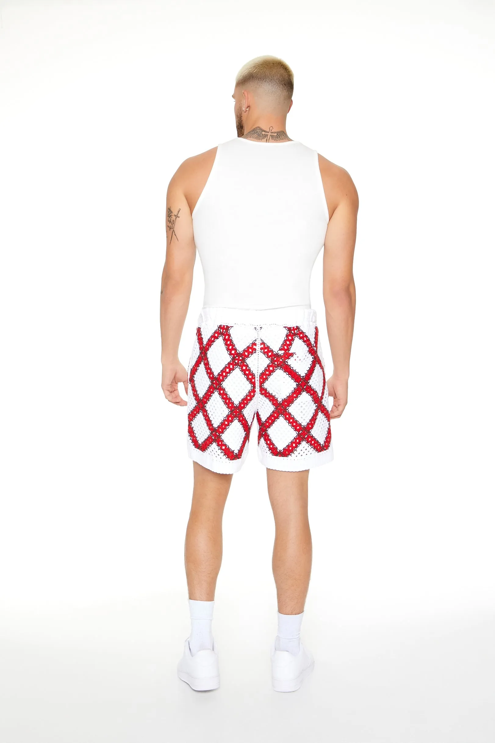 Crochet Lattice Knit Short