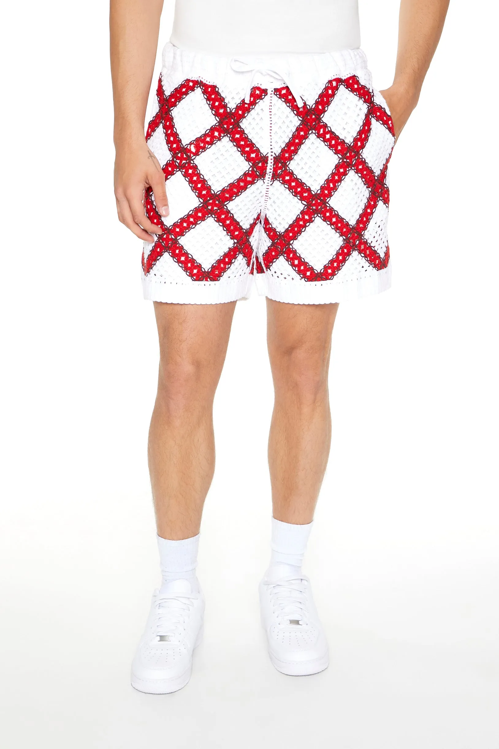 Crochet Lattice Knit Short