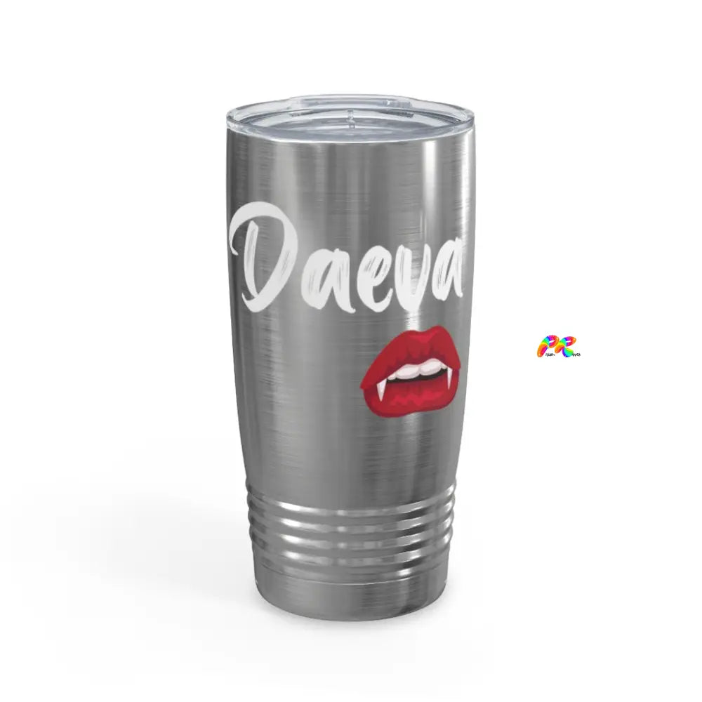 Daeva With Vampire Lips Ringneck Tumbler, 20oz