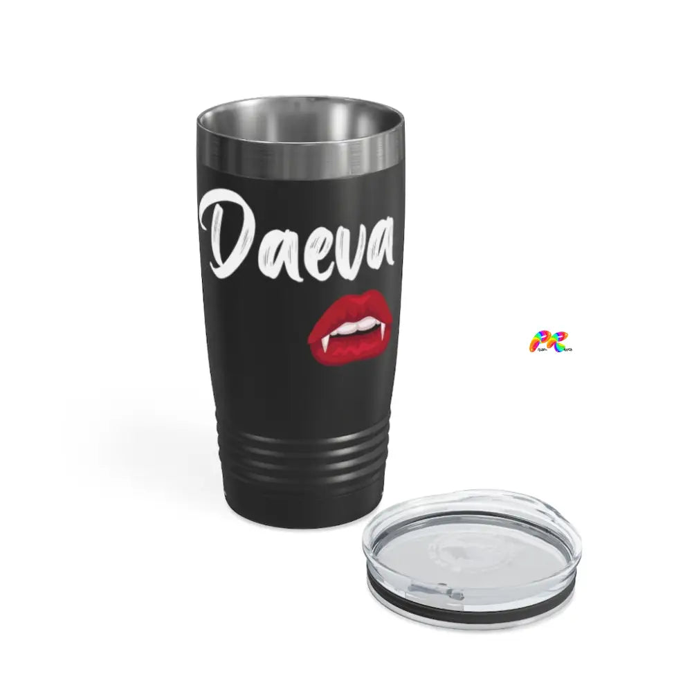 Daeva With Vampire Lips Ringneck Tumbler, 20oz