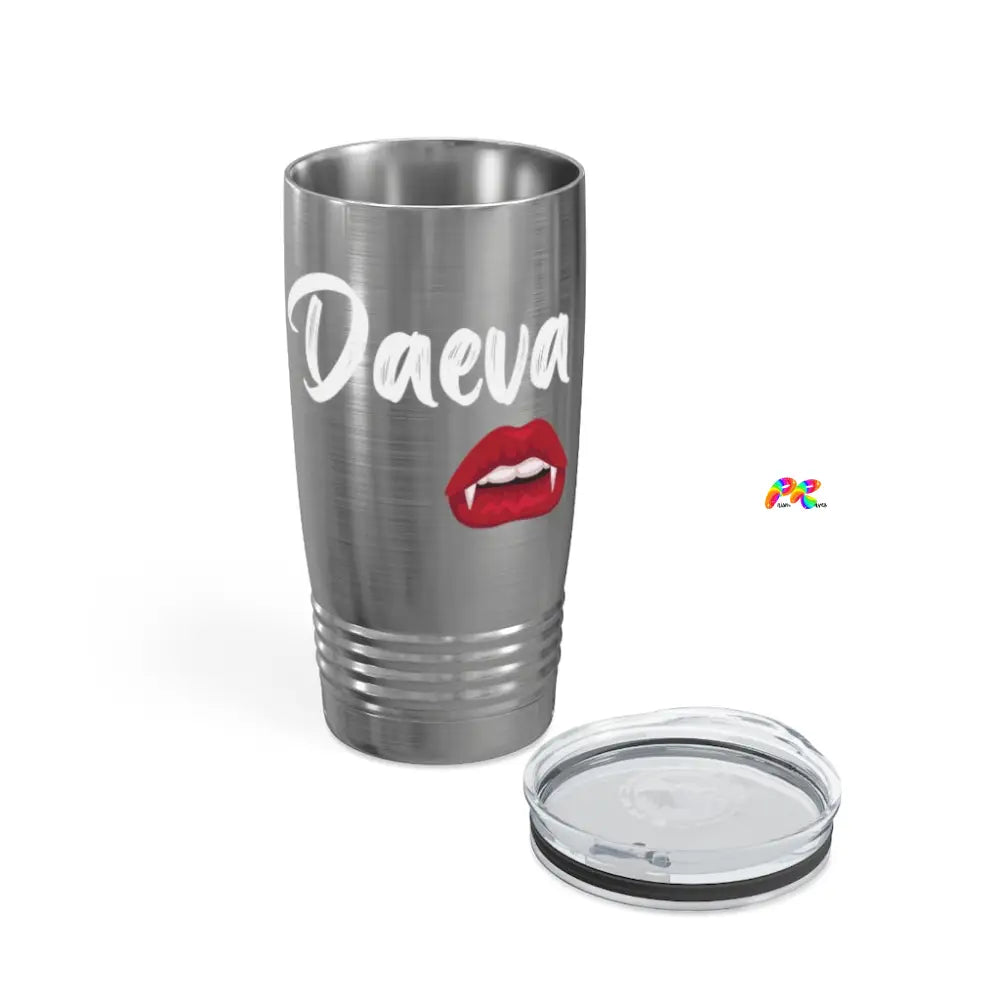 Daeva With Vampire Lips Ringneck Tumbler, 20oz