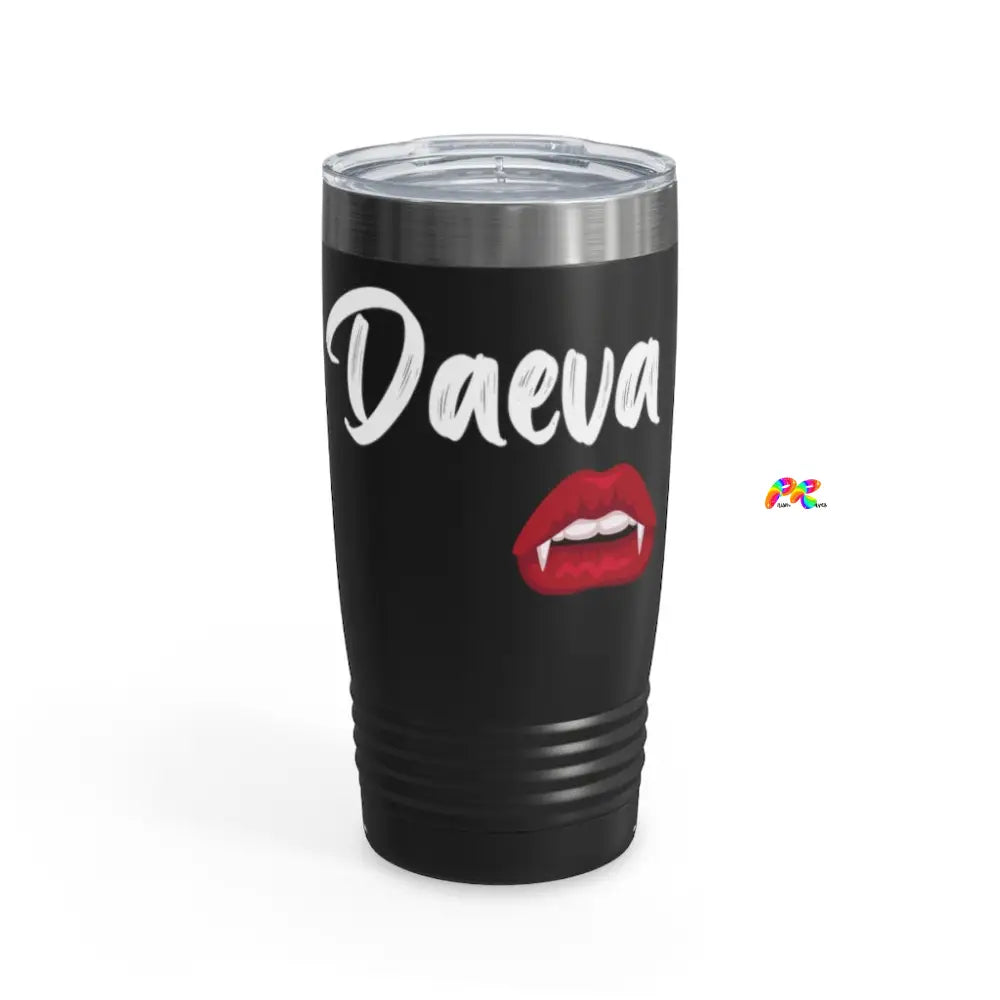 Daeva With Vampire Lips Ringneck Tumbler, 20oz