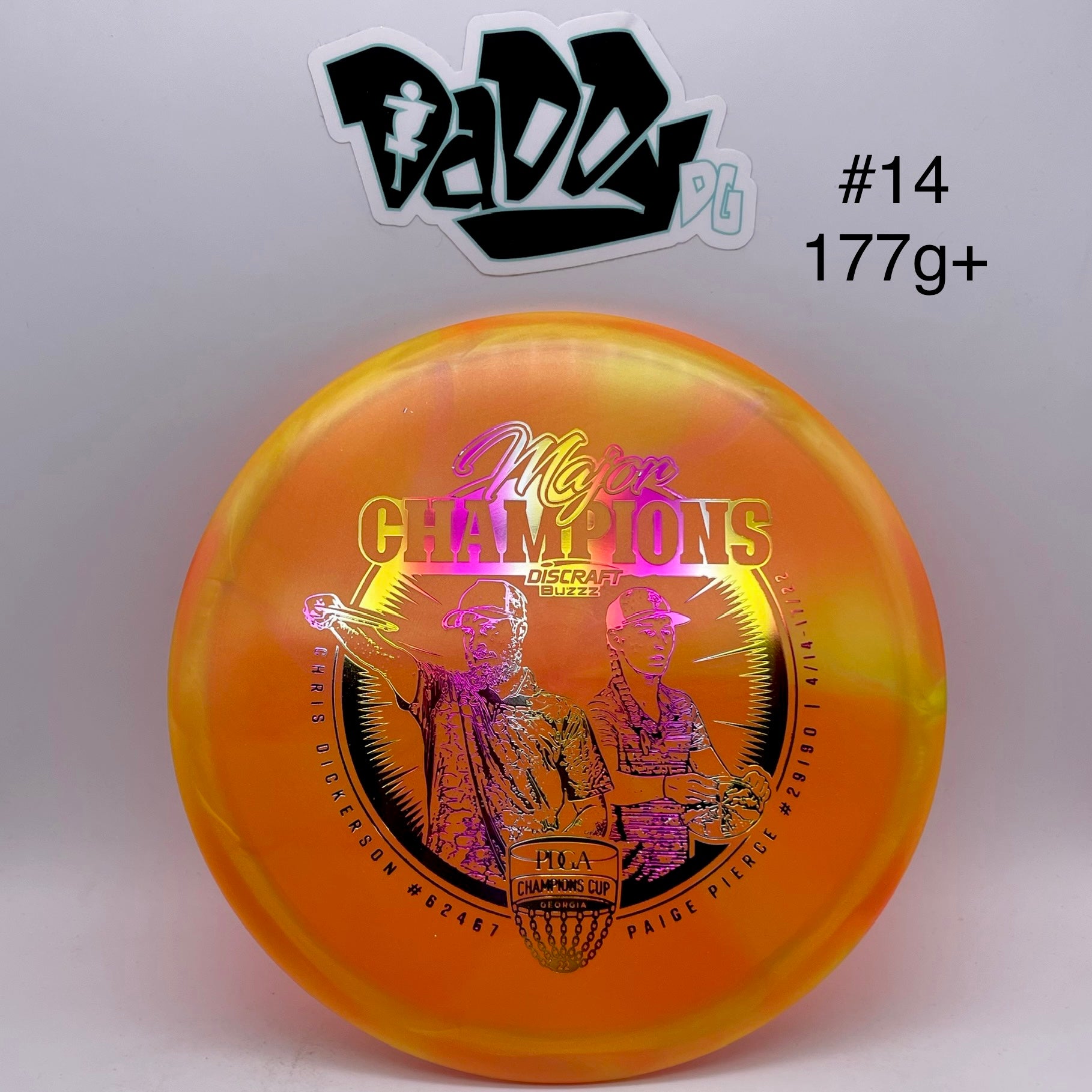 Discraft Z Swirl 2022 Tour Series Champions Cup Buzzz Midrange