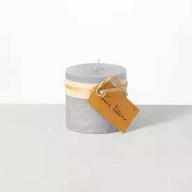 Dove Timber Pillar Candle