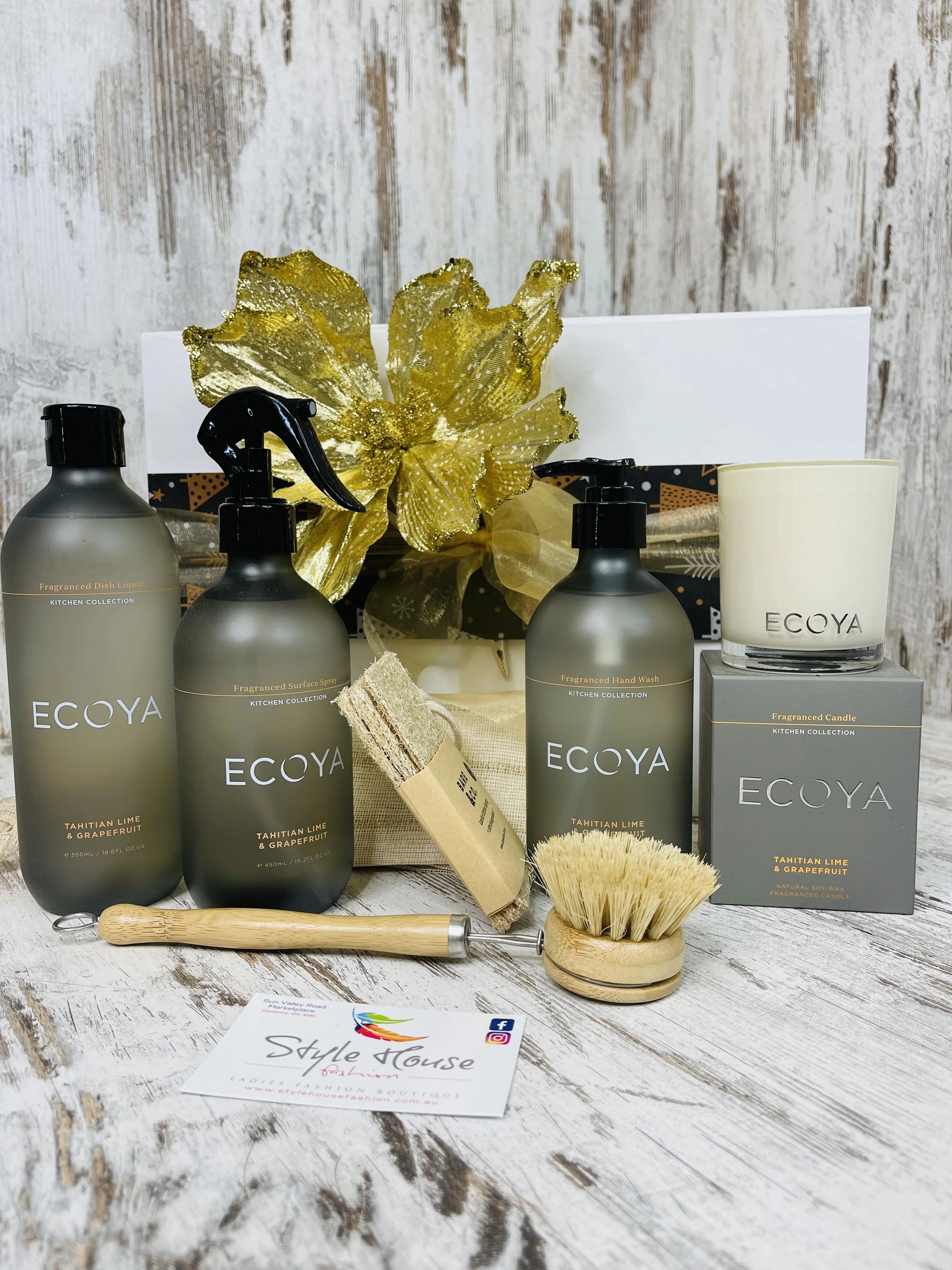 Ecoya Deluxe Eco Kitchen Gift Box - Tahitian Lime & Grapefruit