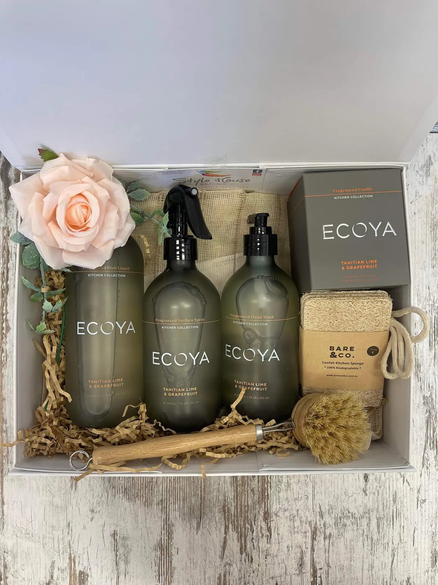 Ecoya Deluxe Eco Kitchen Gift Box - Tahitian Lime & Grapefruit