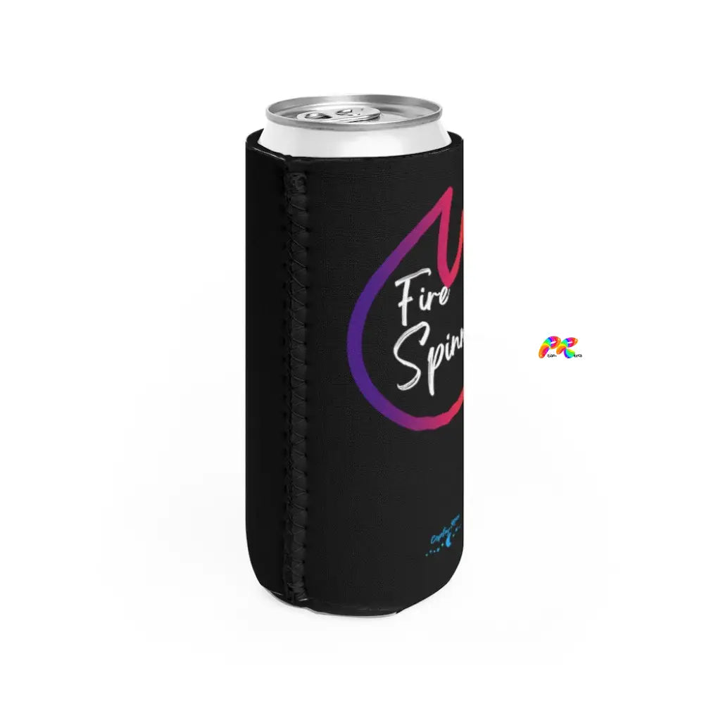 Fire Spinner Slim Can Cooler