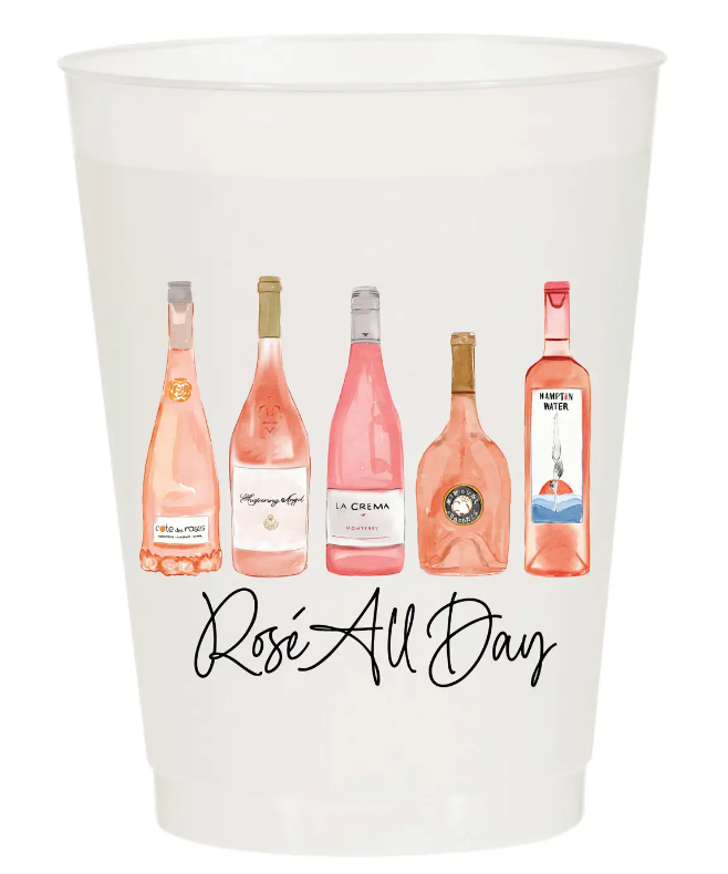 Frosted Cup Set, Pack of 10 - Rose All Day