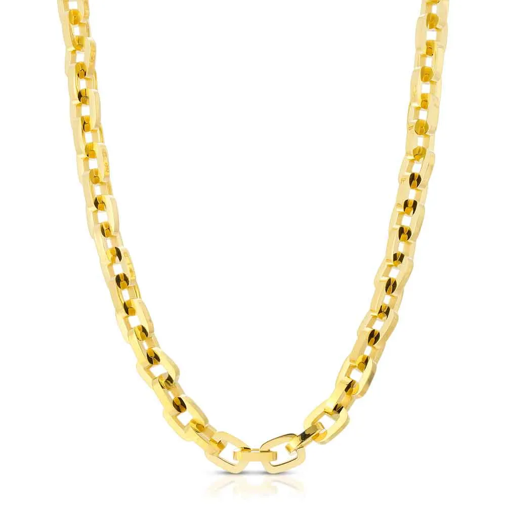 Gold Cable Rolo Chain