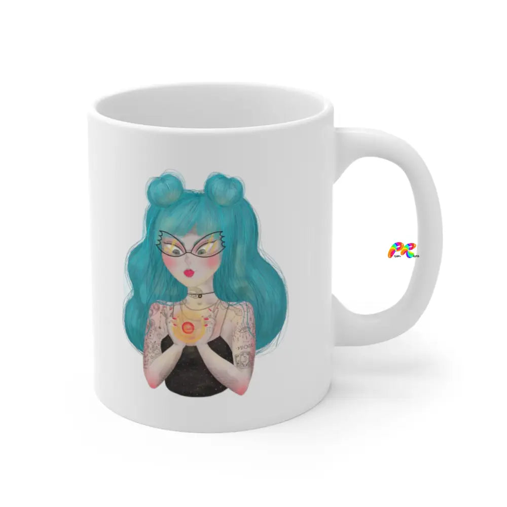 Goth Girl Ceramic Mug 11floz