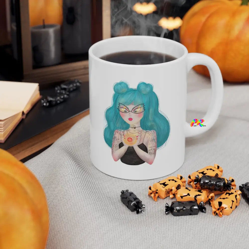 Goth Girl Ceramic Mug 11floz