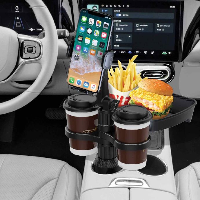 Green Lion Multi Functional Car Mobile Holder + CUP Holder + Food Tray