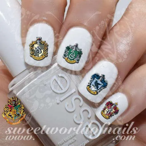 Harry Potter Nail Art Hogwarts Crests Nail Water Decals