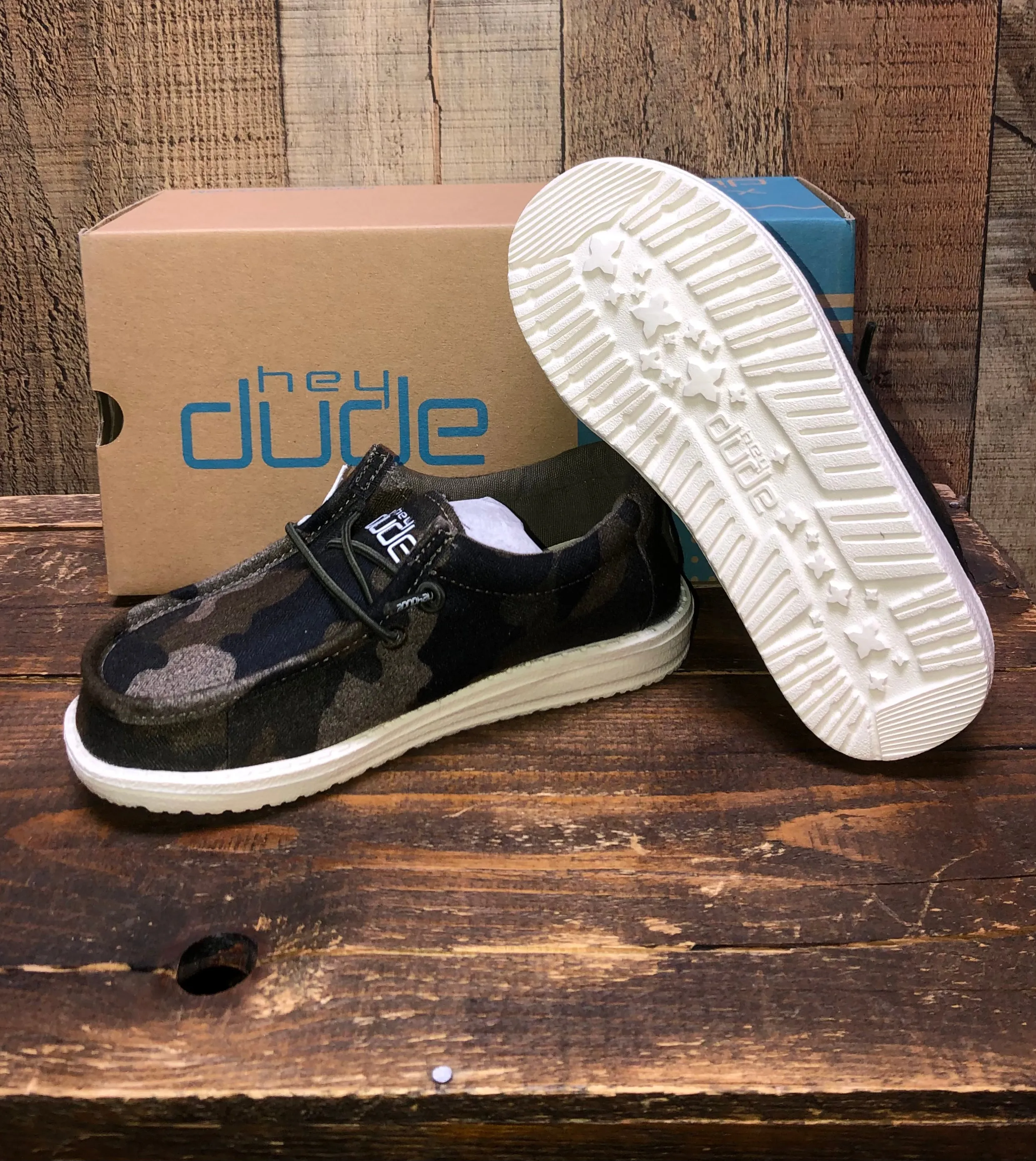 Hey Dude Wally Youth Print - Camo