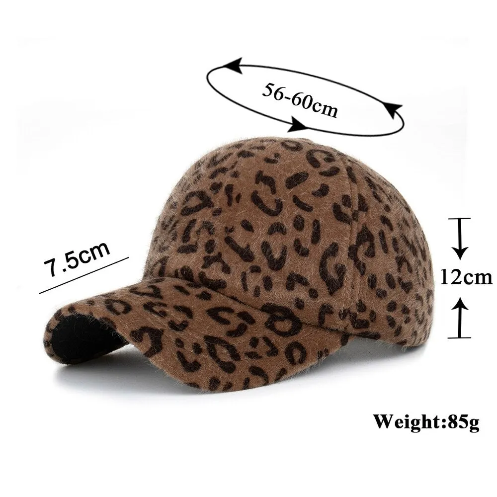 Hip Hop Autumn Unisex Adjustable Leopard Snapback Trucker Baseball Cap