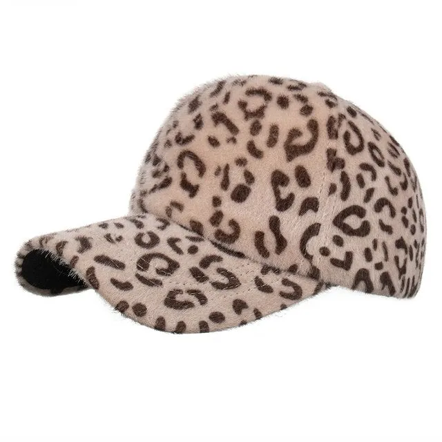 Hip Hop Autumn Unisex Adjustable Leopard Snapback Trucker Baseball Cap