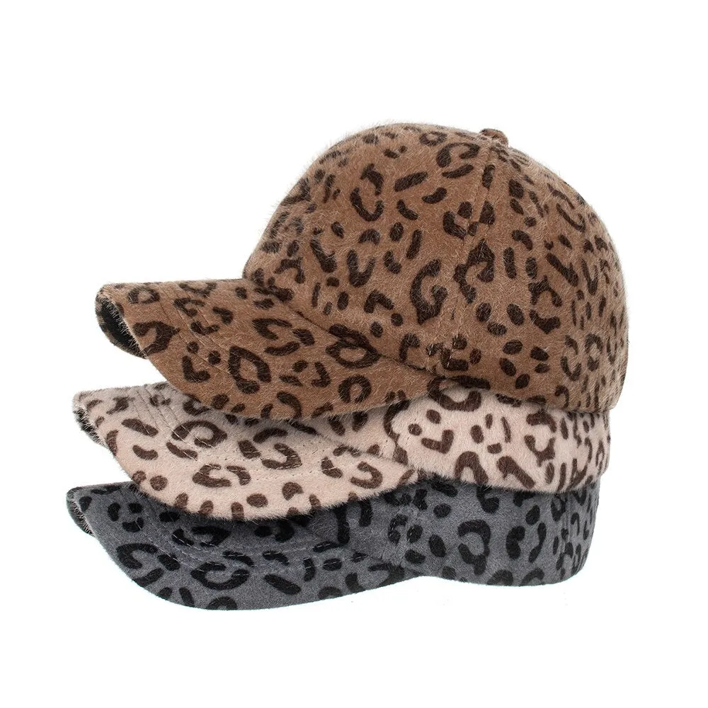 Hip Hop Autumn Unisex Adjustable Leopard Snapback Trucker Baseball Cap