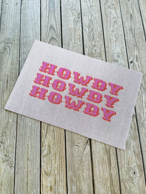 HOWDY WELCOME MAT