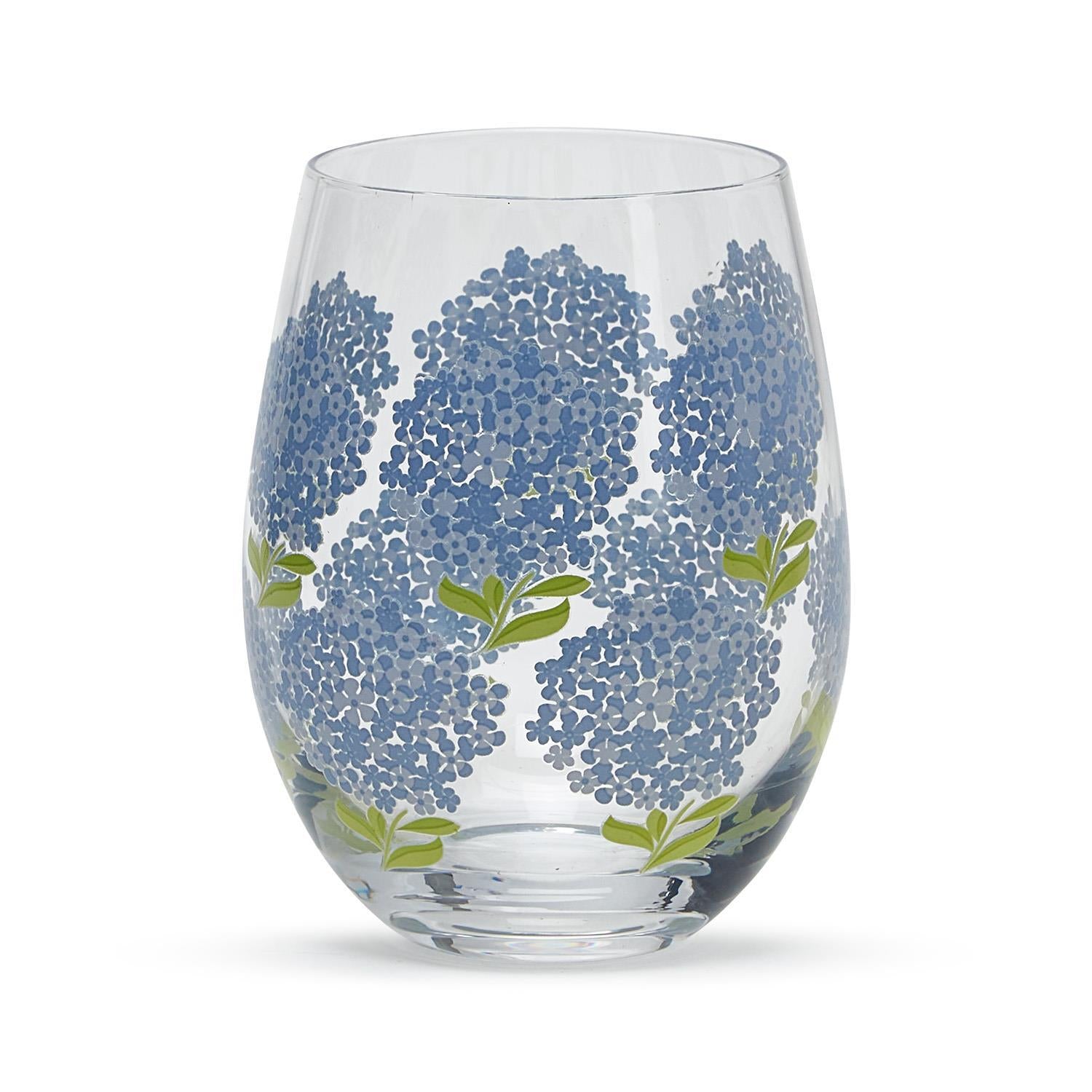 HYDRANGEA WINE GLASS