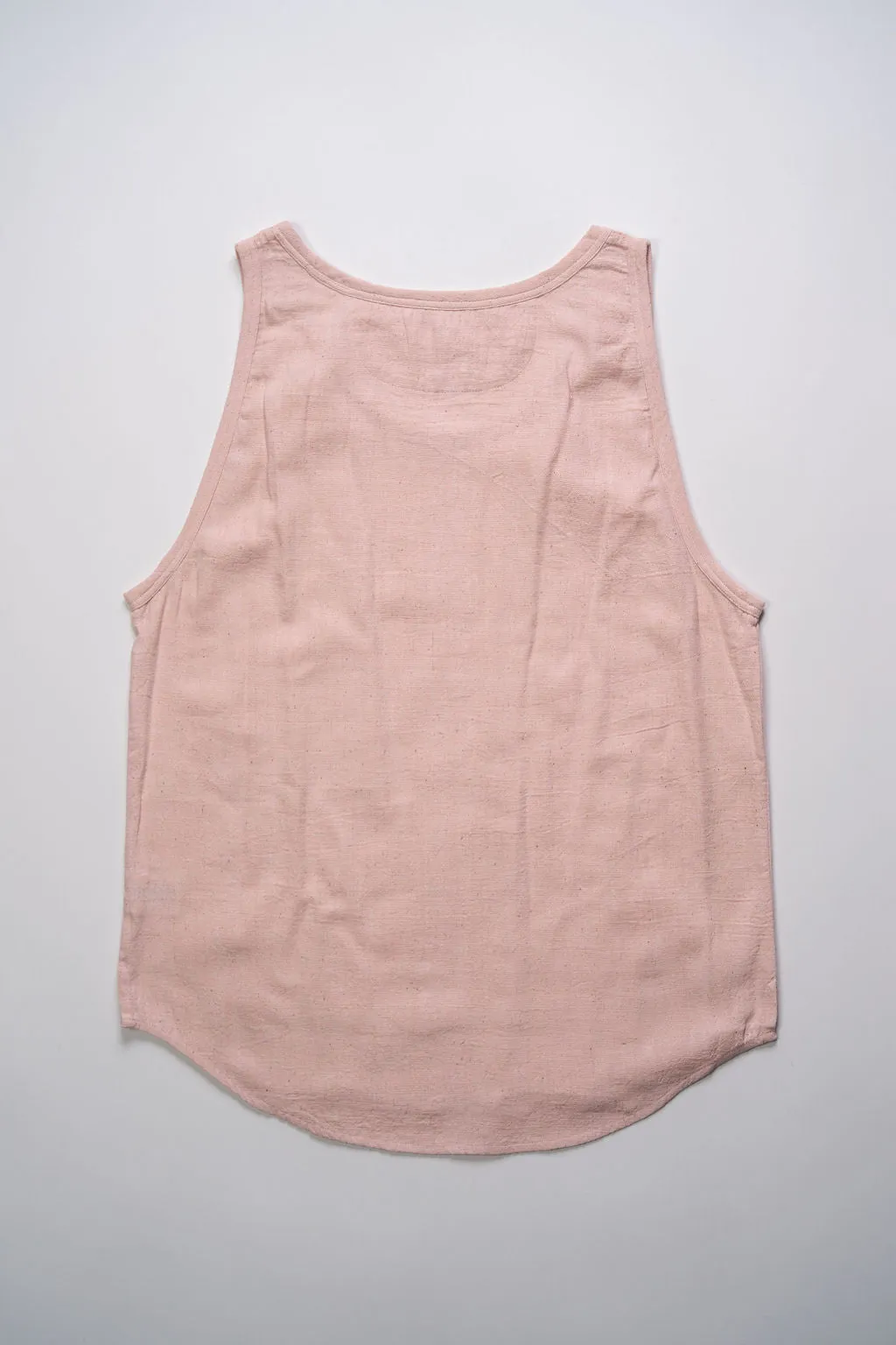 Indi + Ash Ripley Tank Handwoven Kala Cotton - Sappanwood Pink