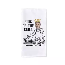 King of the Grill Personalized Custom Photo Dishtowel