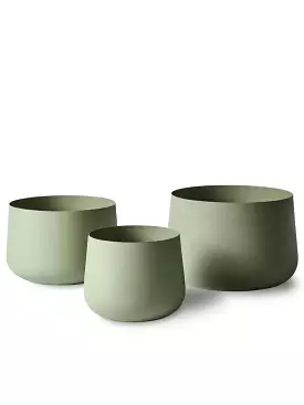 L and M Home Mona Sage Trio Pots