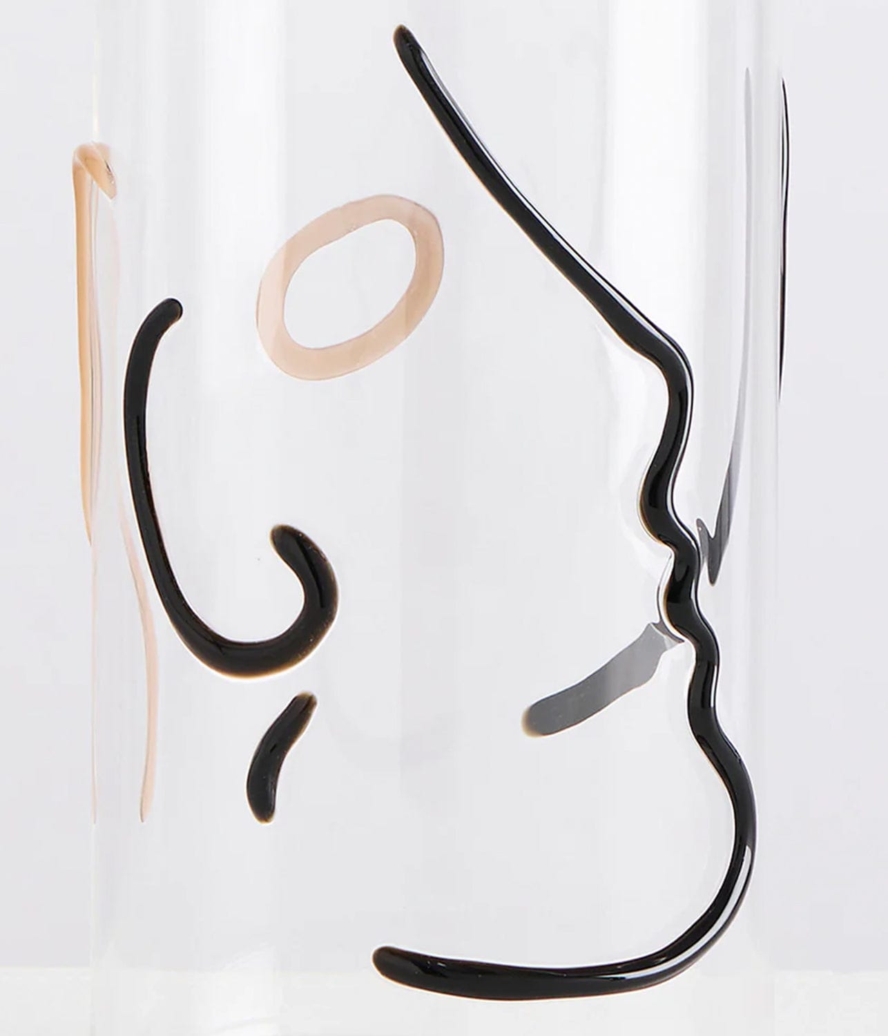 LA DANSE VASE- CLEAR/ BLACK/BEIGE