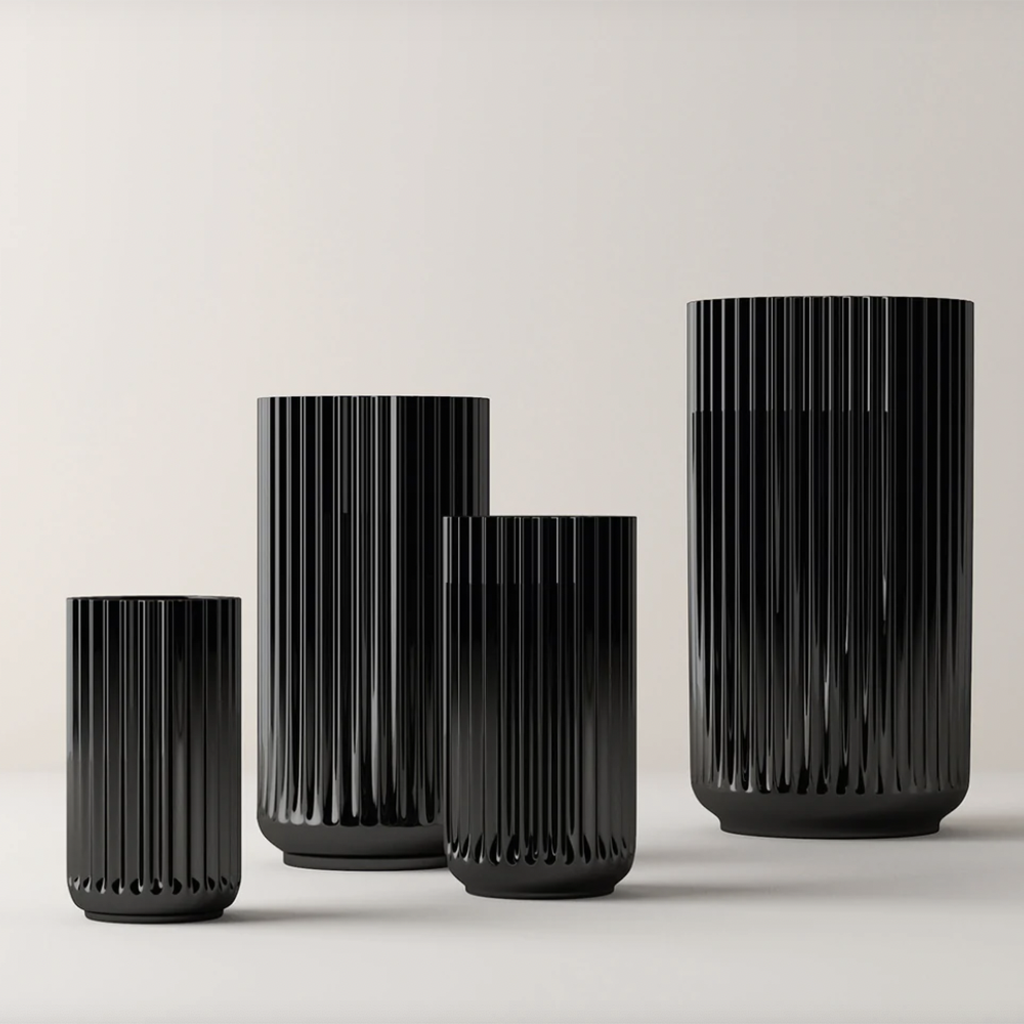 Lyngby Vase 31cm Black