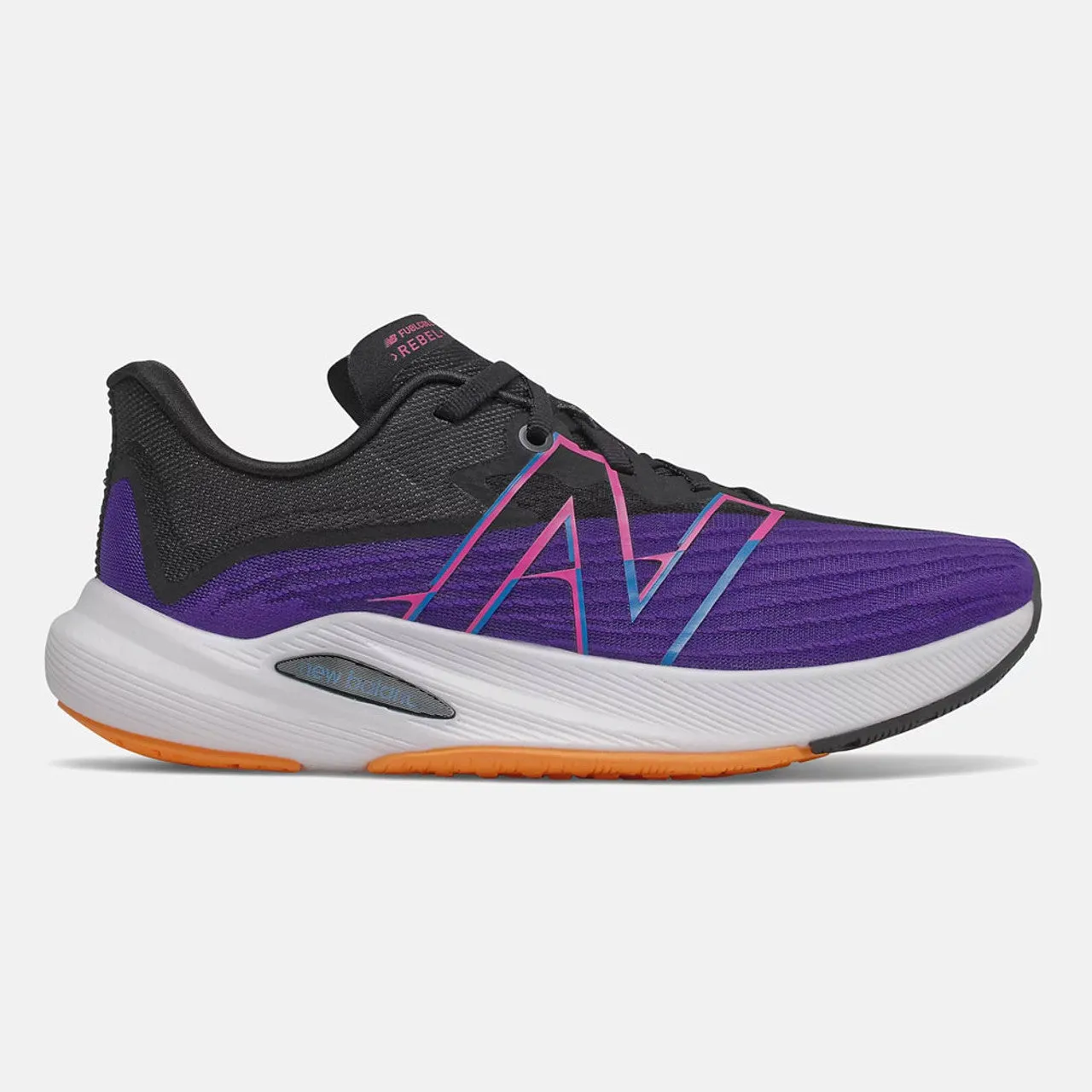 Men's New Balance FuelCell Rebel V2, Deep Violet/Black, 7 B Narrow